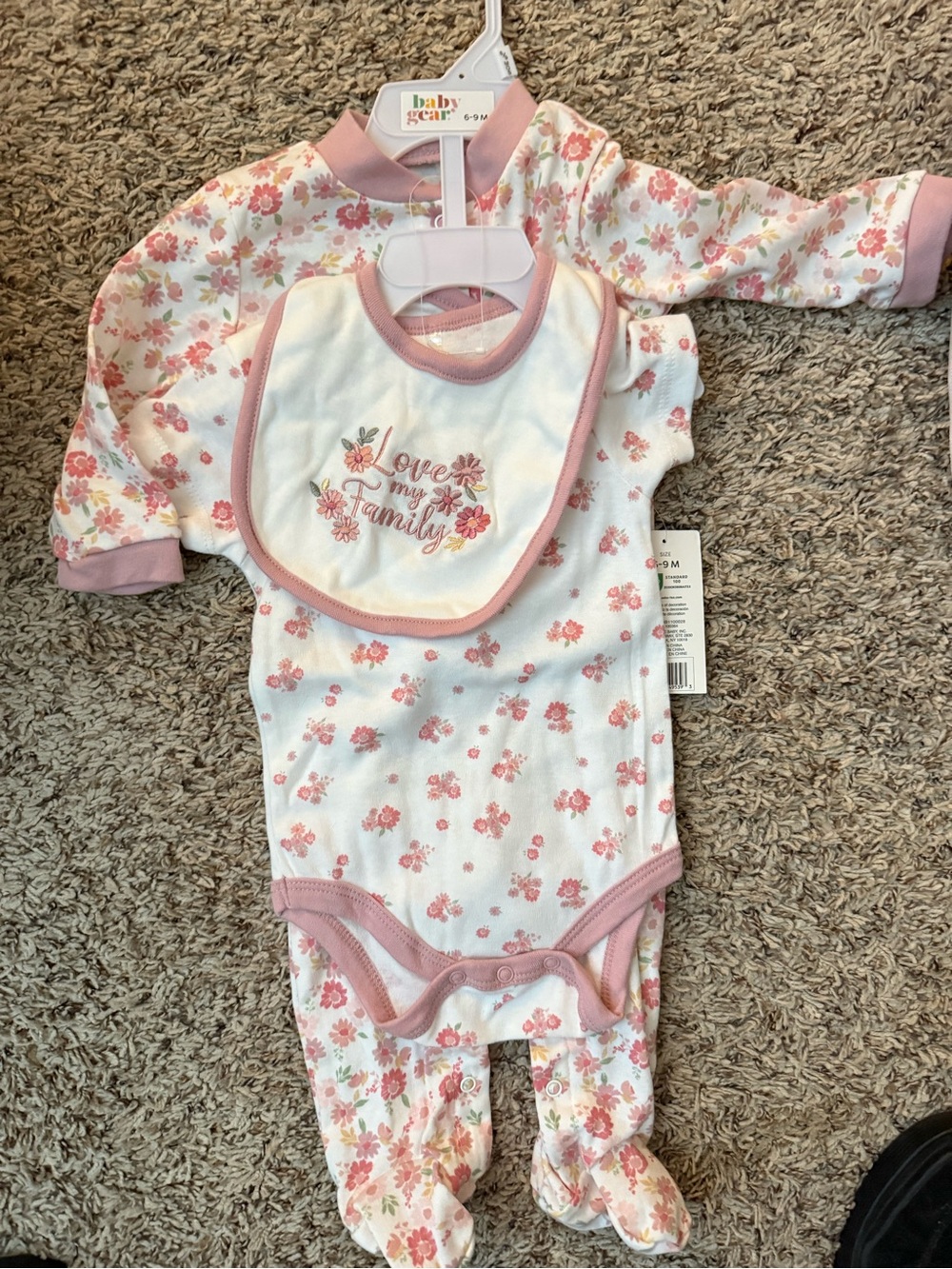Baby Gear Floral 3-Piece Baby Girl Set - Love My Family
